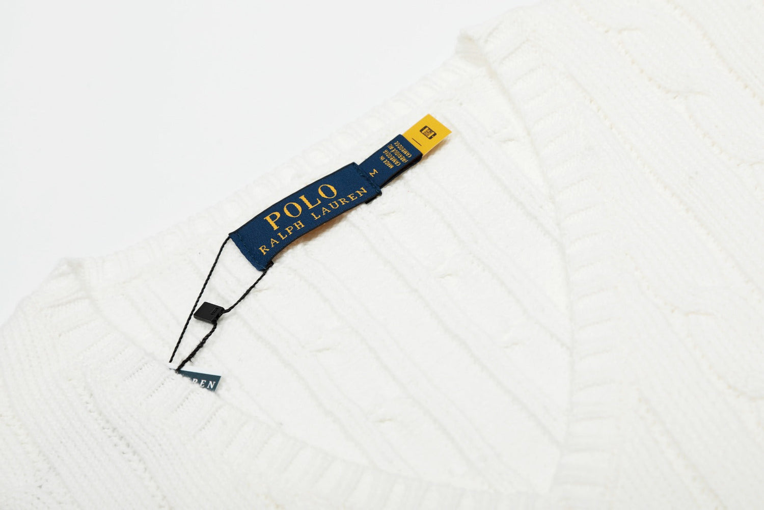 Ralph Lauren V Yaka Saç Örgülü Kısa Kollu Kazak – DS029