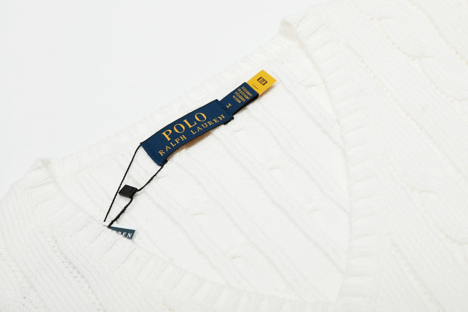 Ralph Lauren V Yaka Saç Örgülü Kısa Kollu Kazak – DS029