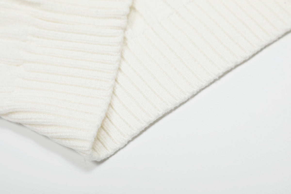 Ralph Lauren V-Neck Cable Knit Short Sleeve Sweater – DS029
