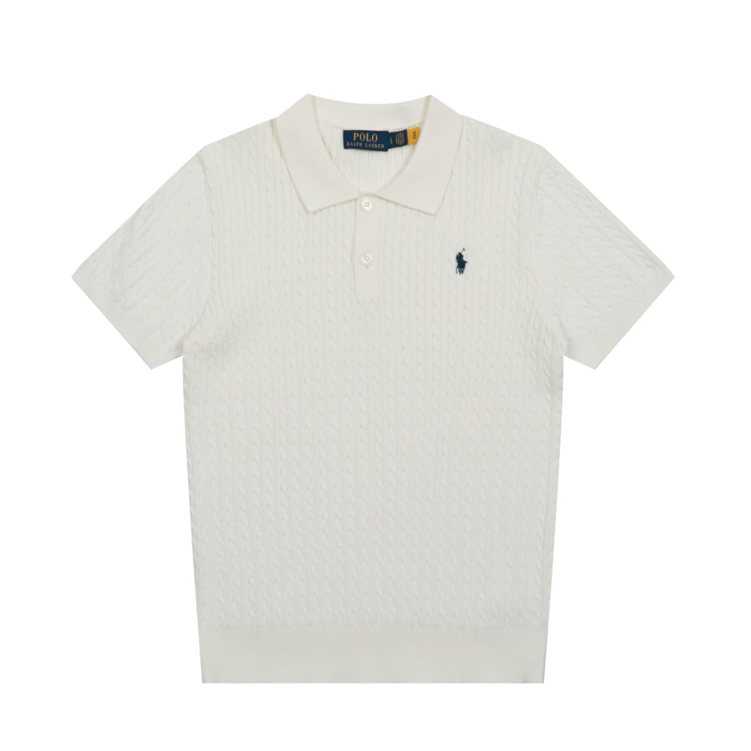 Ralph Lauren Cable Knit Polo T-Shirt