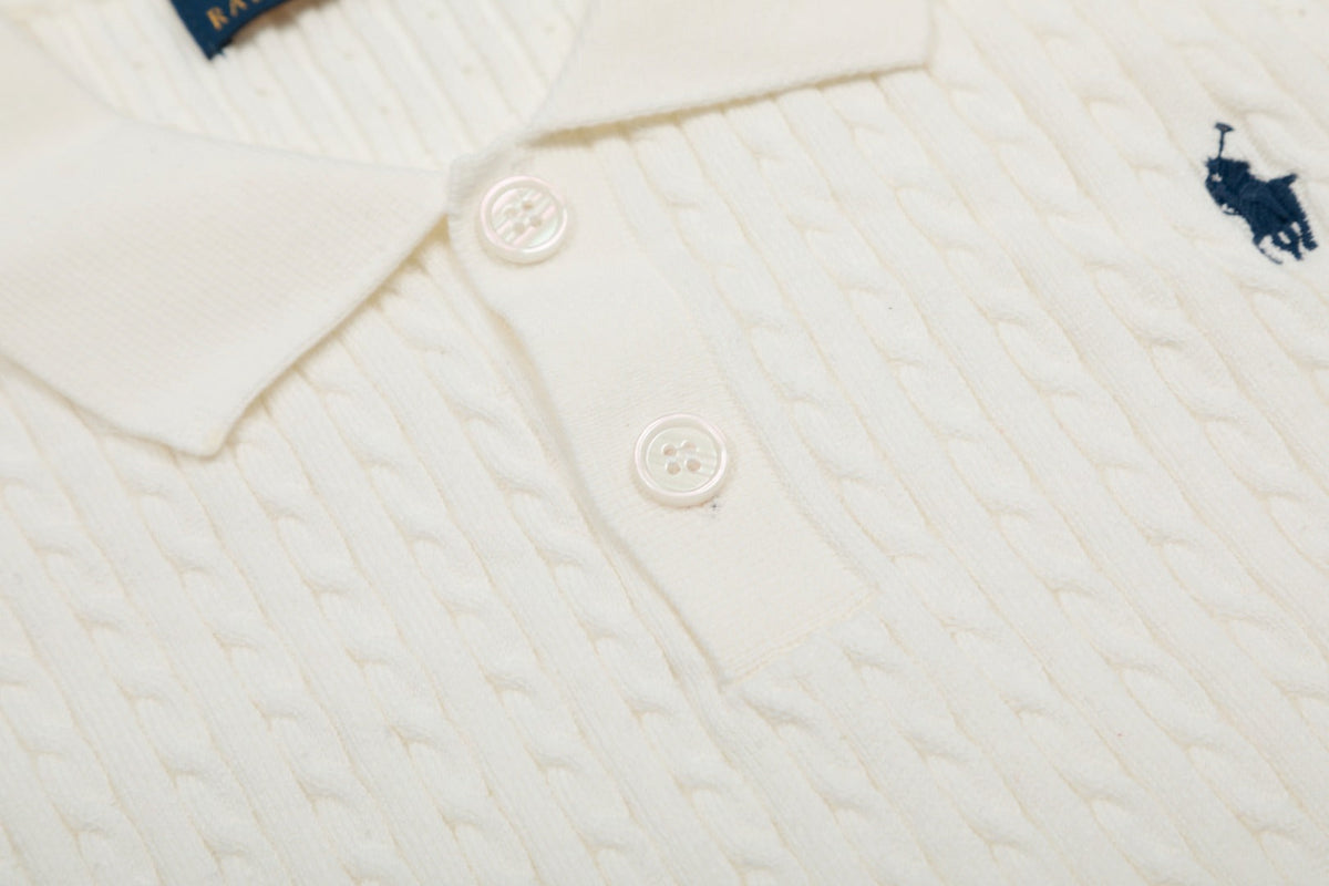 Ralph Lauren Cable Knit Polo T-Shirt
