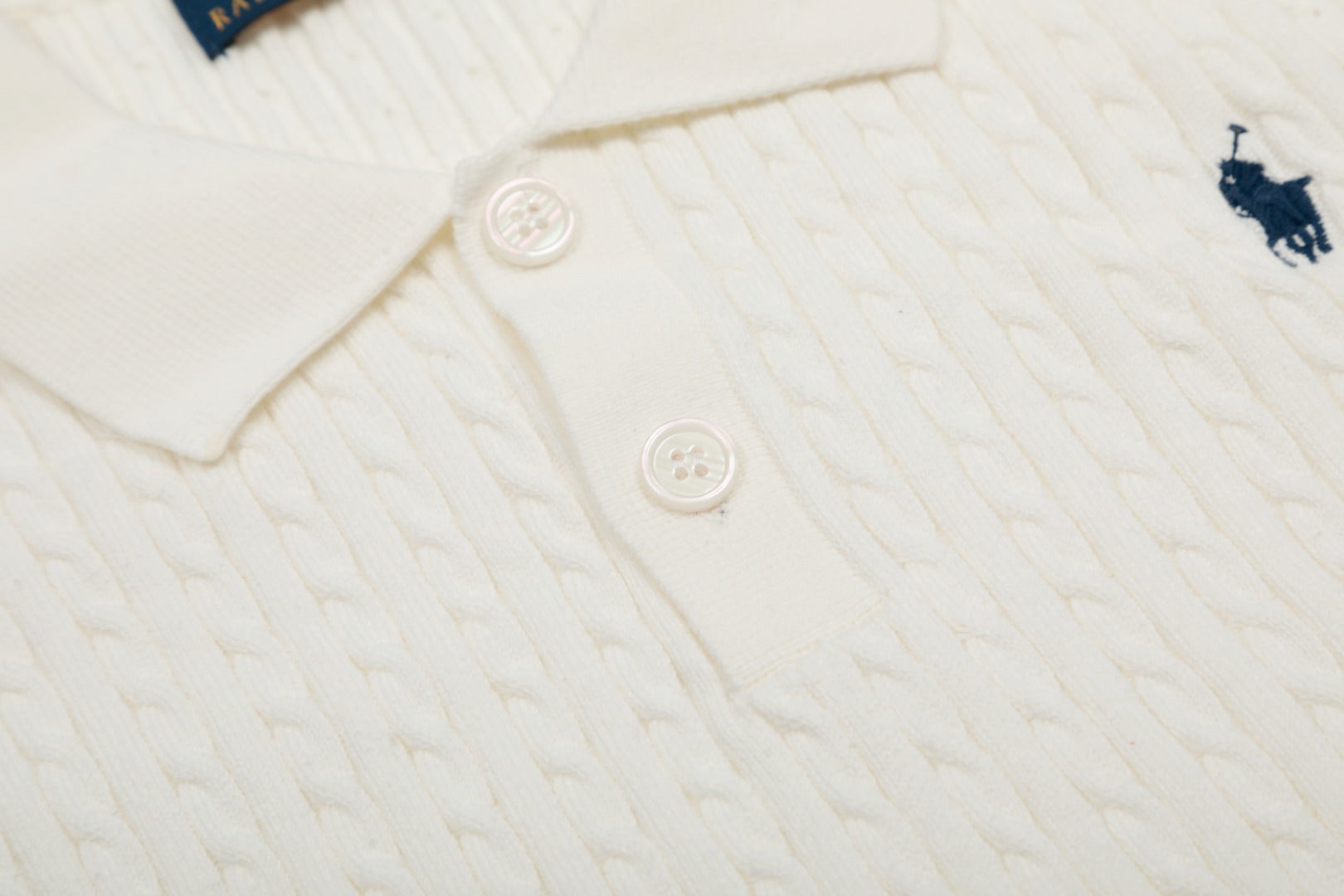 Ralph Lauren Cable Knit Polo T-Shirt