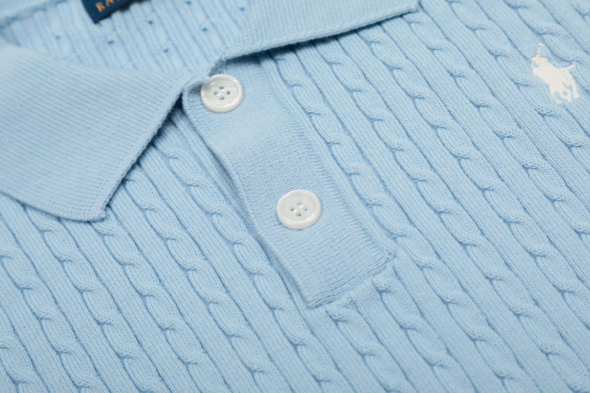 Ralph Lauren Cable Knit Polo T-Shirt