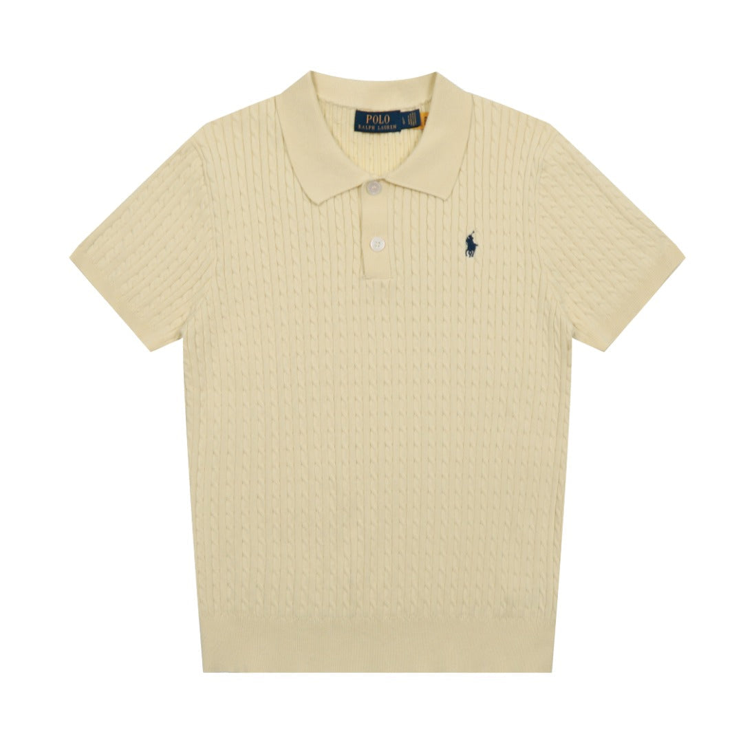 Ralph Lauren Cable Knit Polo T-Shirt