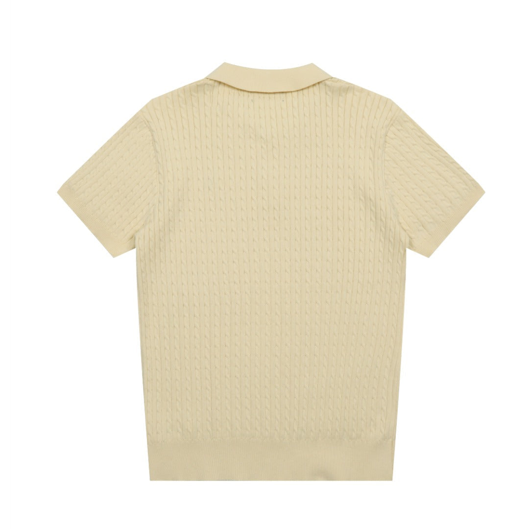 Ralph Lauren Cable Knit Polo T-Shirt