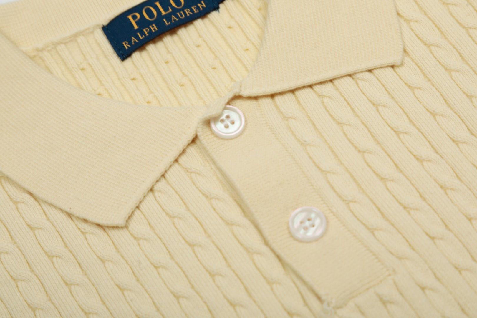 Ralph Lauren Cable Knit Polo T-Shirt