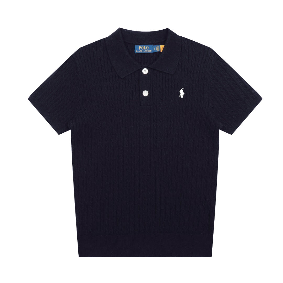 Ralph Lauren Cable Knit Polo T-Shirt