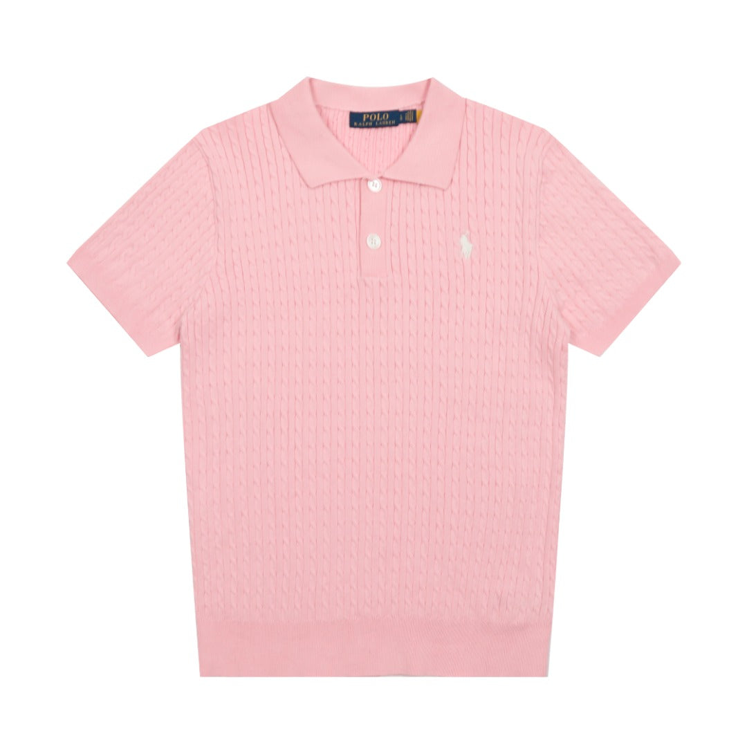 Ralph Lauren Cable Knit Polo T-Shirt