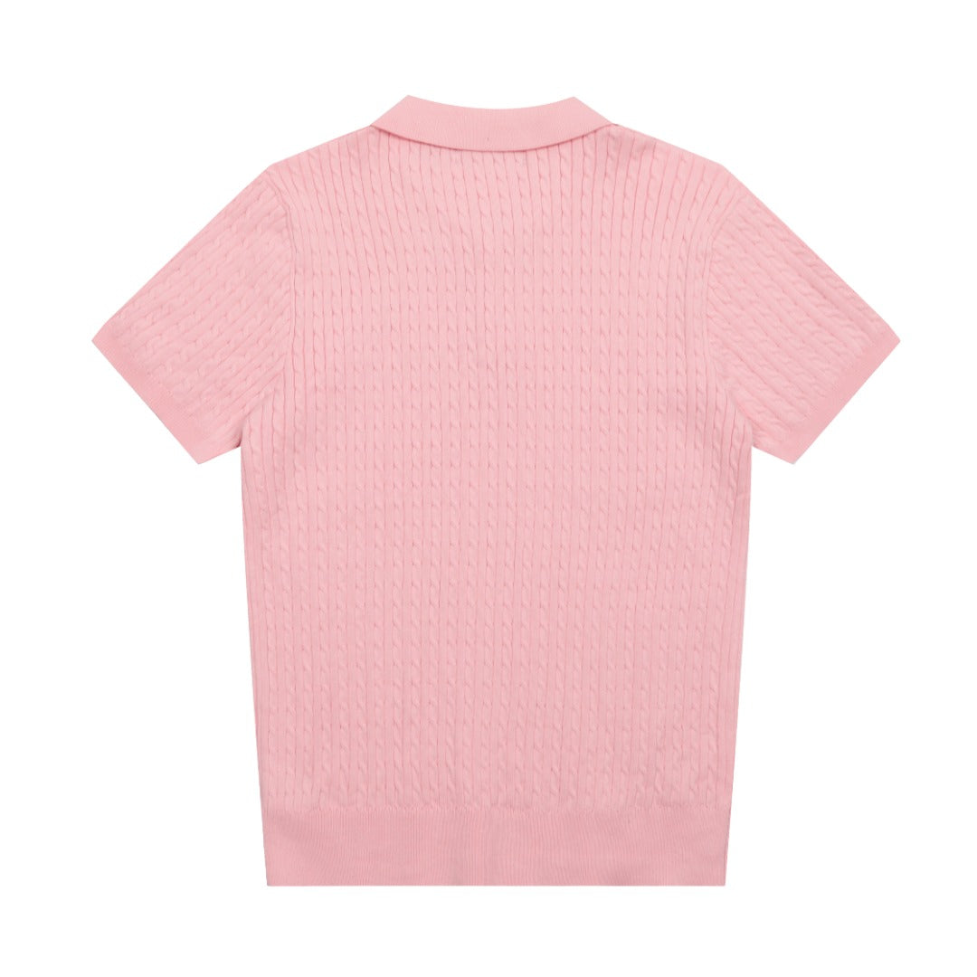 Ralph Lauren Cable Knit Polo T-Shirt