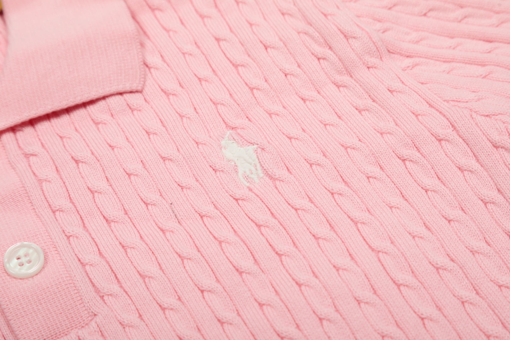 Ralph Lauren Cable Knit Polo T-Shirt