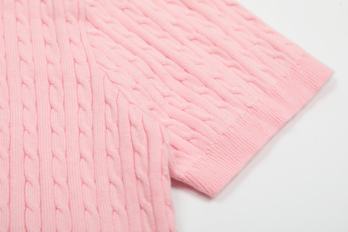 Ralph Lauren Cable Knit Polo T-Shirt