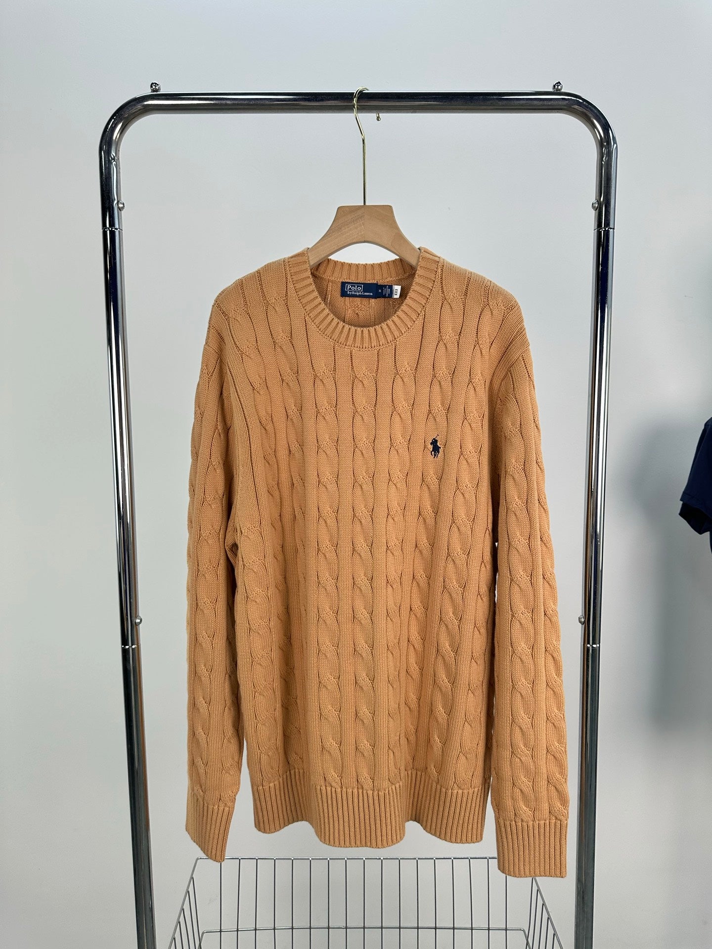 Ralph Lauren Erkek Klasik Saç Örgülü Pamuklu Süveter