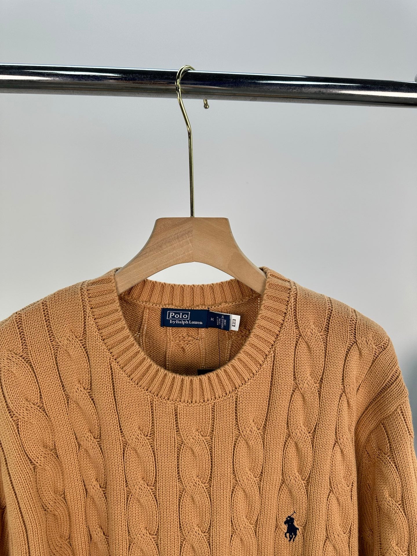 Ralph Lauren Erkek Klasik Saç Örgülü Pamuklu Süveter