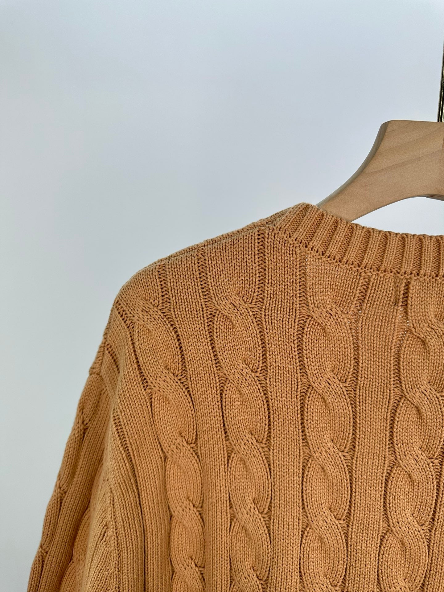 Ralph Lauren Erkek Klasik Saç Örgülü Pamuklu Süveter