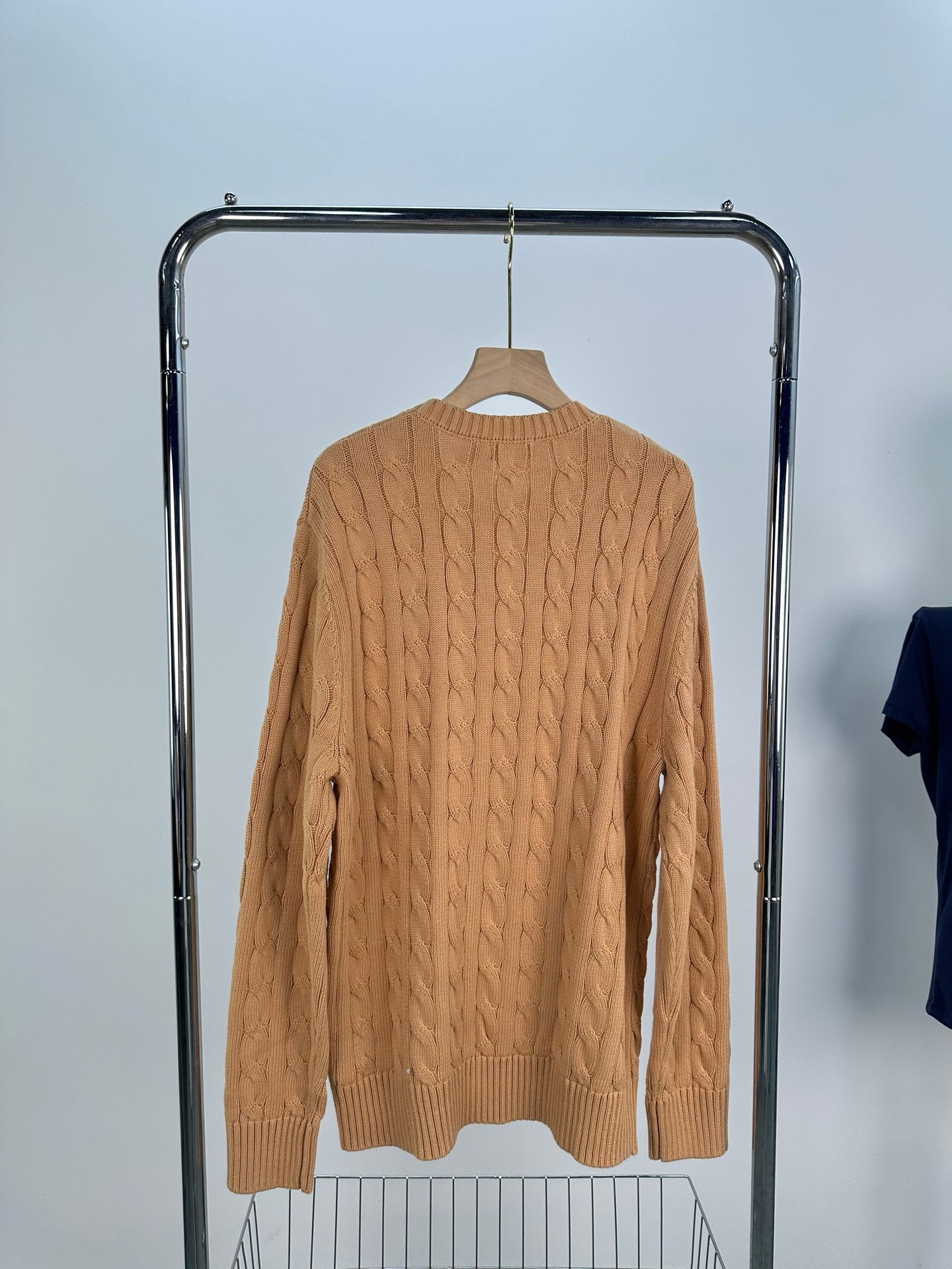 Ralph Lauren Erkek Klasik Saç Örgülü Pamuklu Süveter