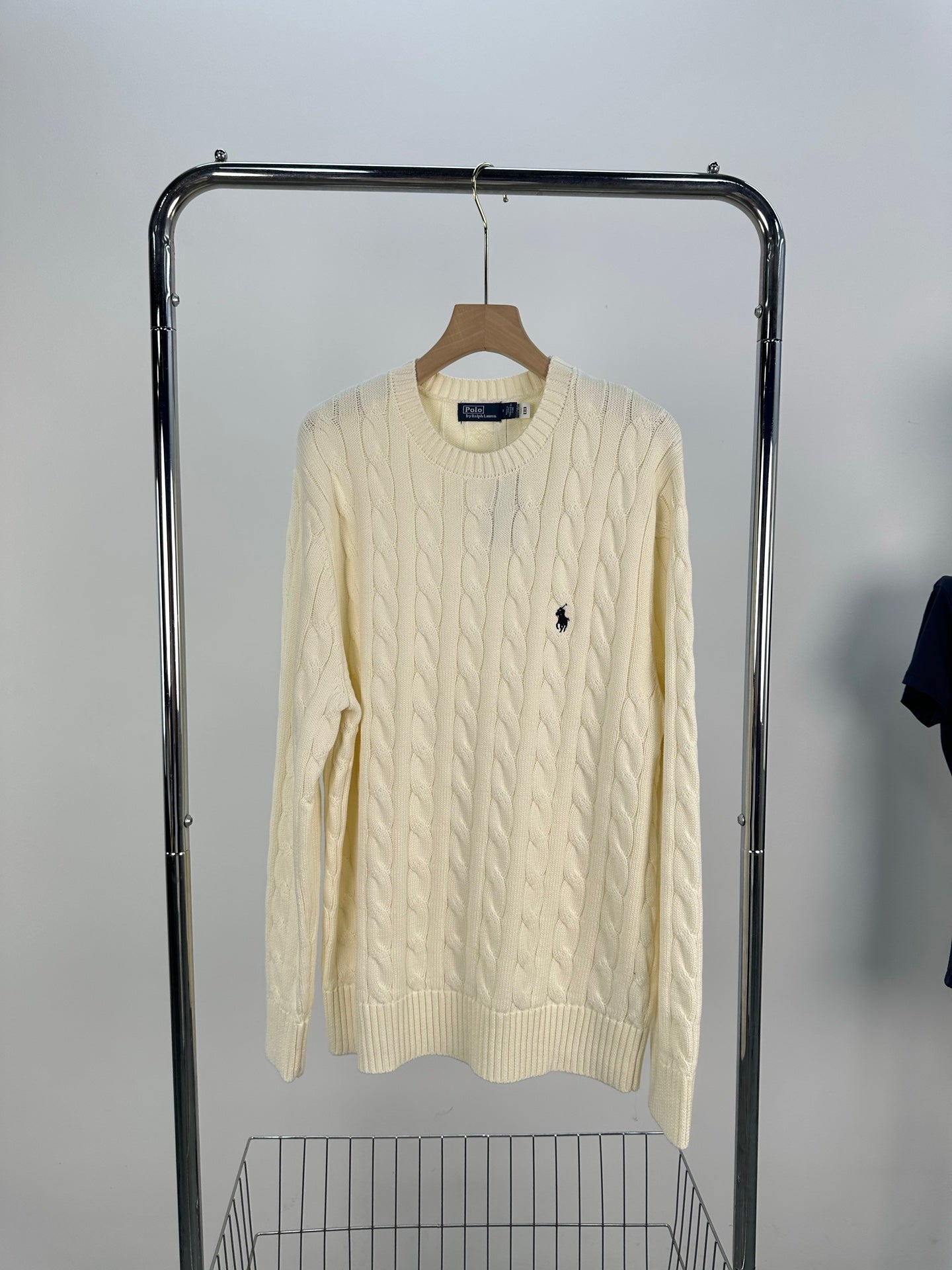 Ralph Lauren Erkek Klasik Saç Örgülü Pamuklu Süveter
