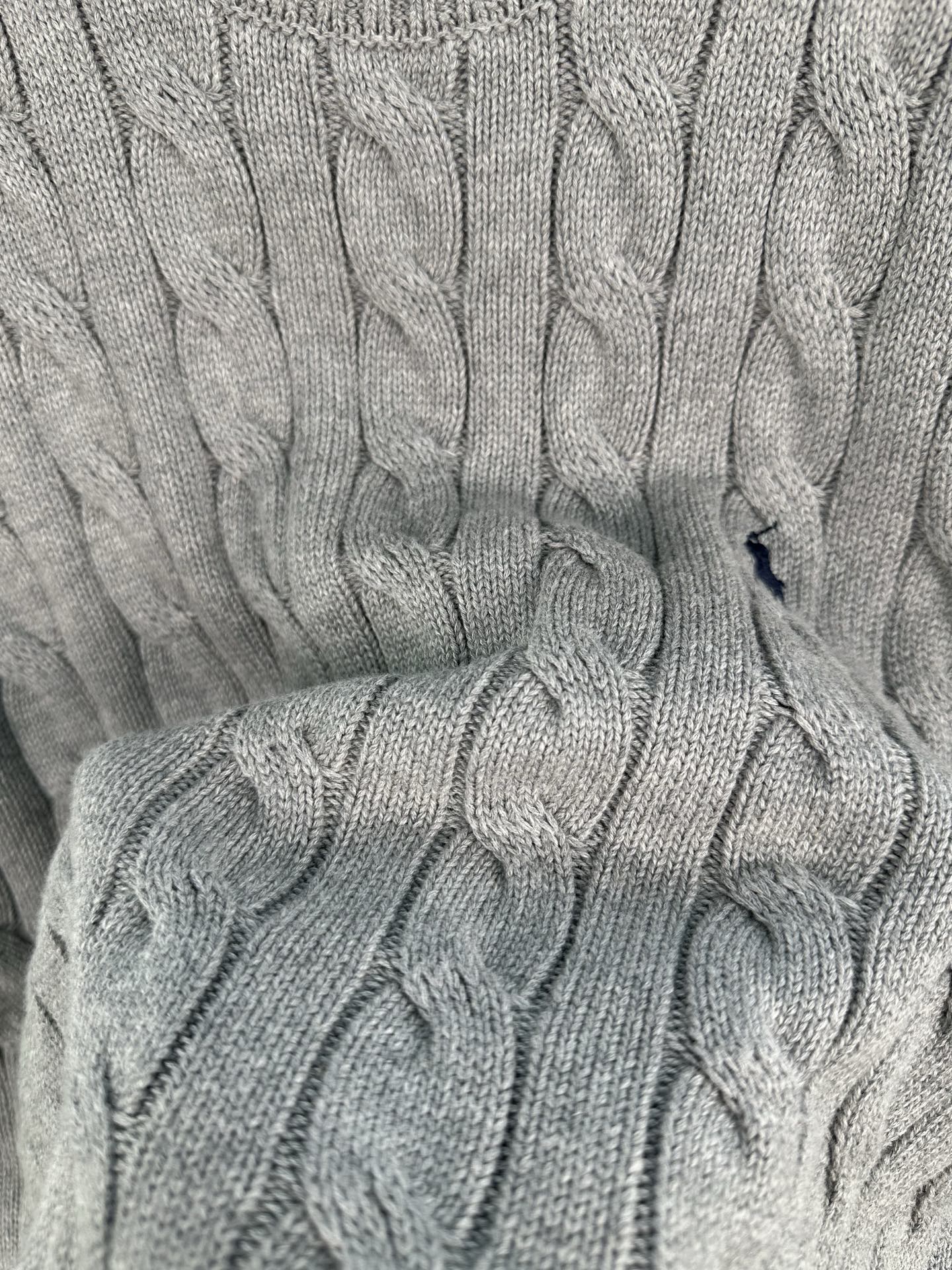 Ralph Lauren Erkek Klasik Saç Örgülü Pamuklu Süveter