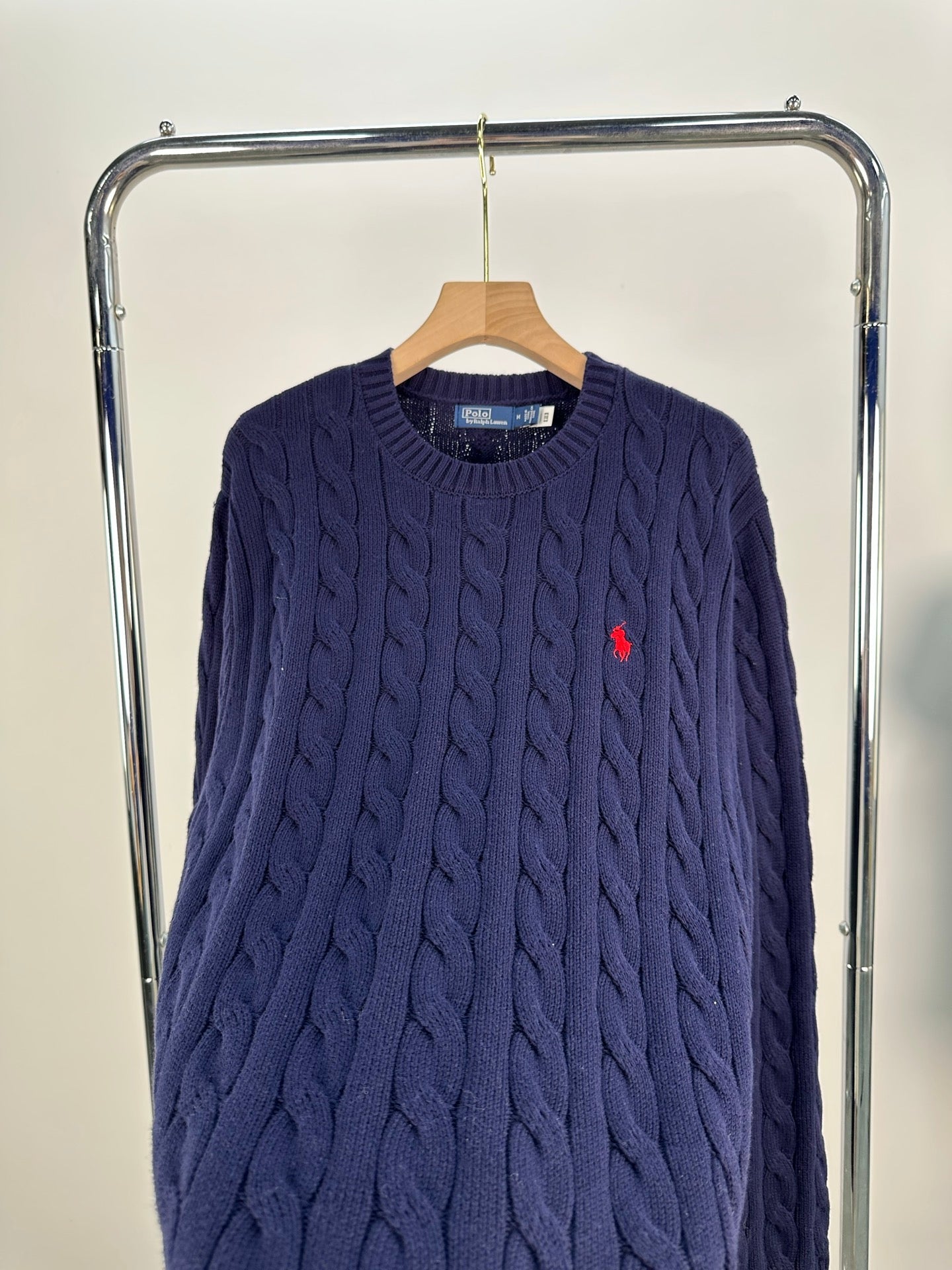 Ralph Lauren Erkek Klasik Saç Örgülü Pamuklu Süveter