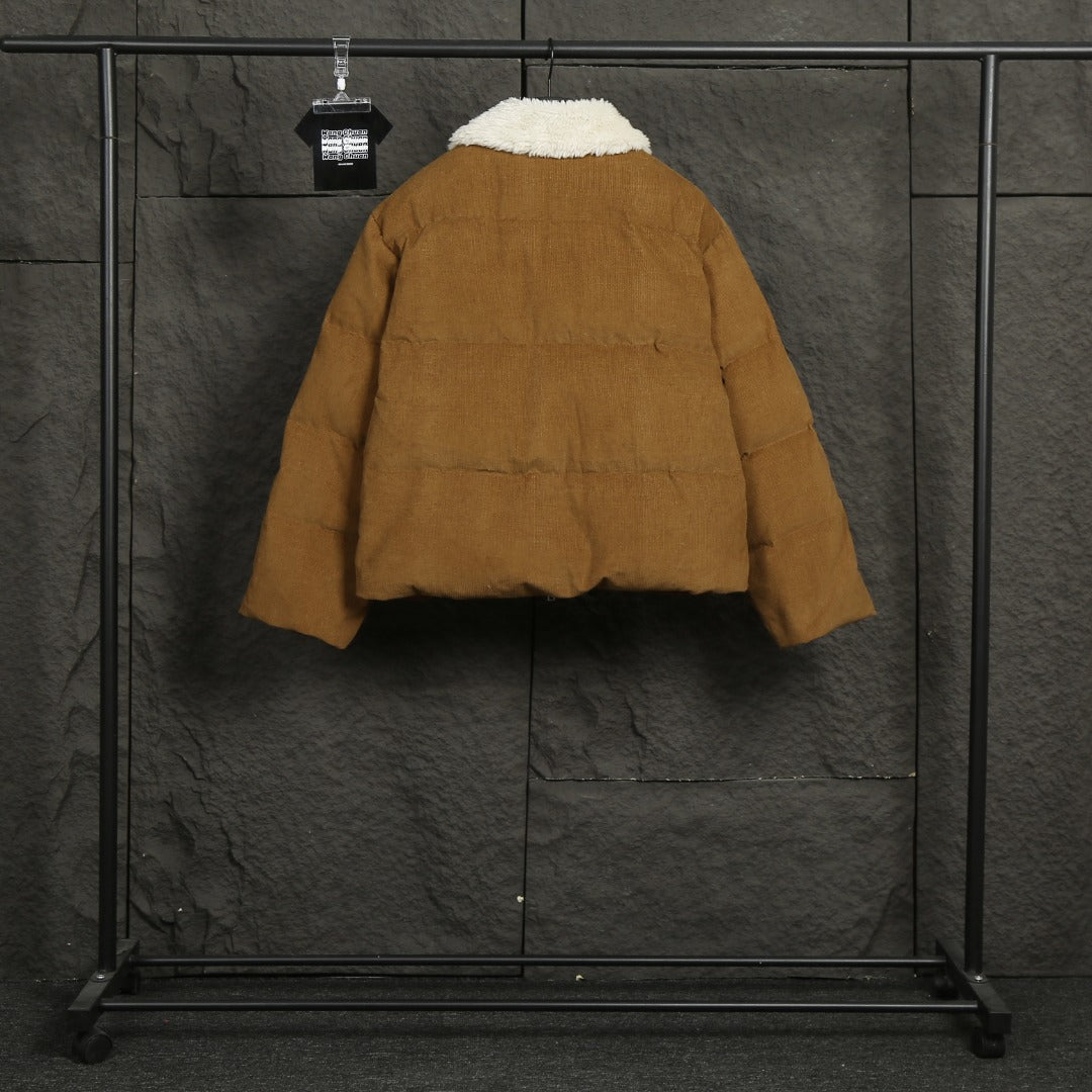 R. Lauren Brown Corduroy Winter Jacket