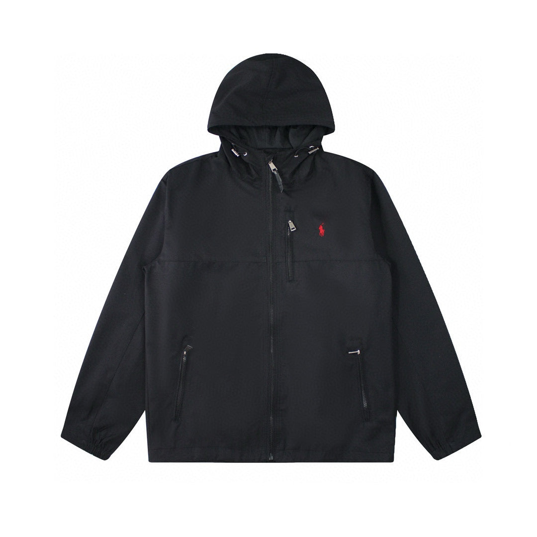 R. Lauren Unisex Kapüşonlu Su Geçirmez Dış Katman Ceket
