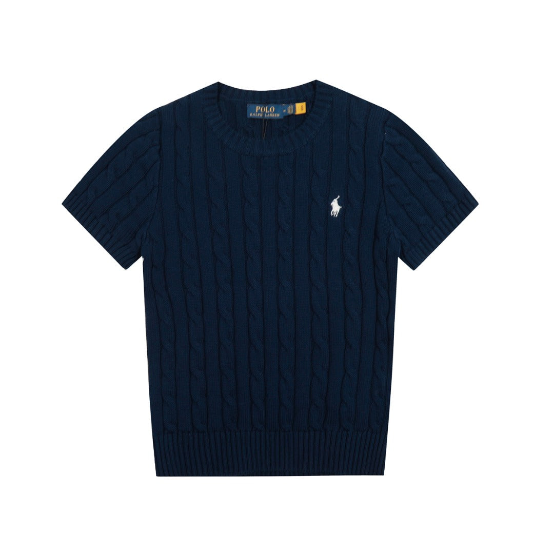 Ralph Lauren Cable-Knit Cotton Short-Sleeved Jumper
