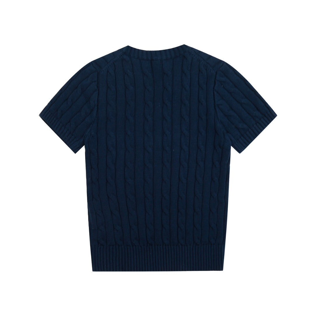 Ralph Lauren Cable-Knit Cotton Short-Sleeved Jumper
