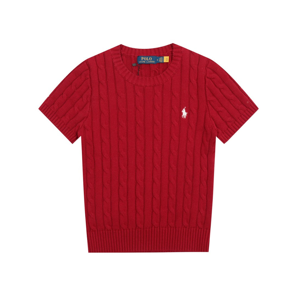 Ralph Lauren Cable-Knit Cotton Short-Sleeved Jumper
