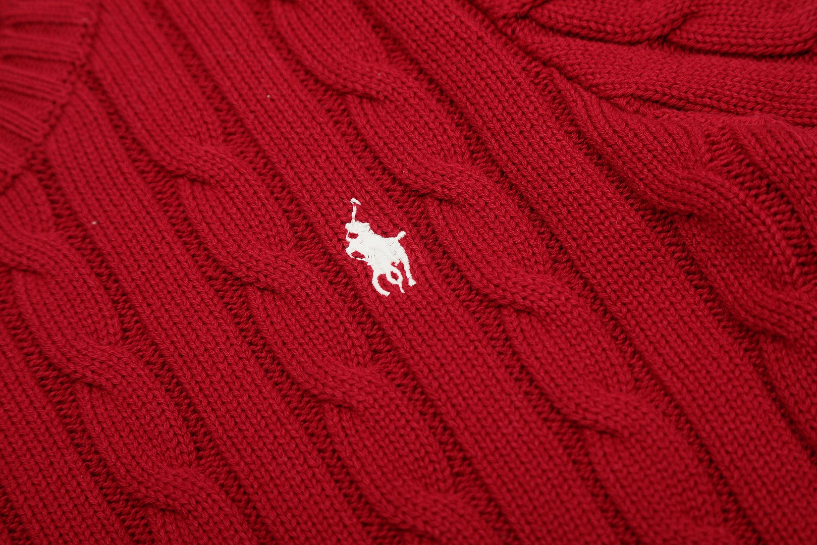 Ralph Lauren Saç Örgülü Kısa Kollu Pamuklu Süveter