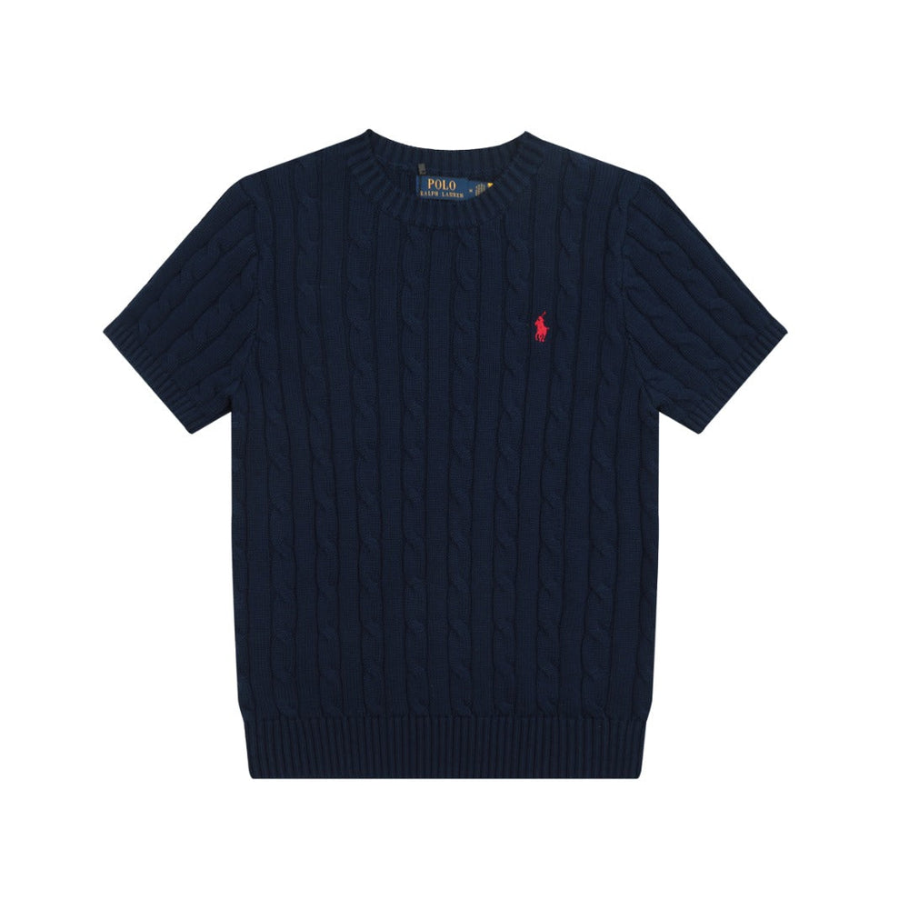 Ralph Lauren Cable-Knit Cotton Short-Sleeved Jumper