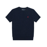 Ralph Lauren Cable-Knit Cotton Short-Sleeved Jumper