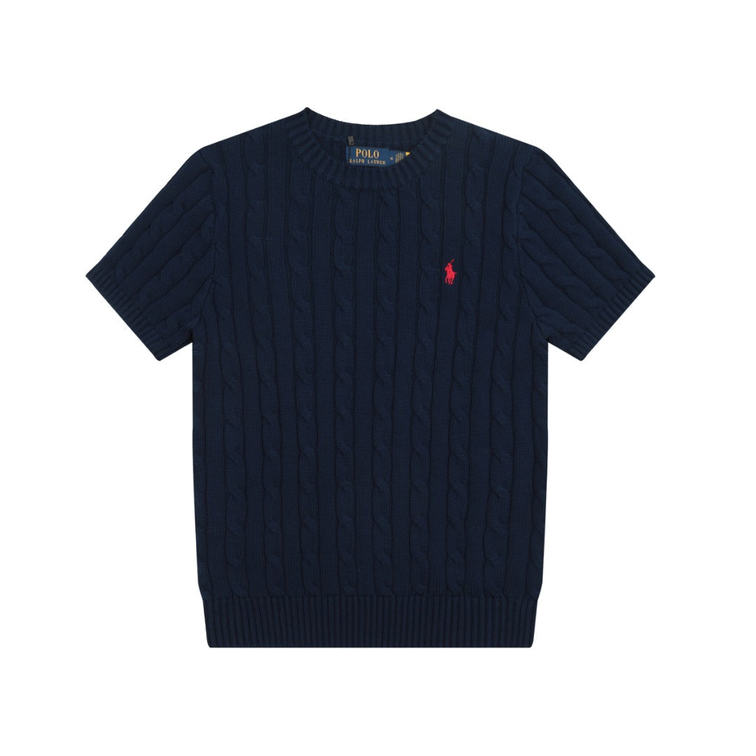 Ralph Lauren Cable-Knit Cotton Short-Sleeved Jumper