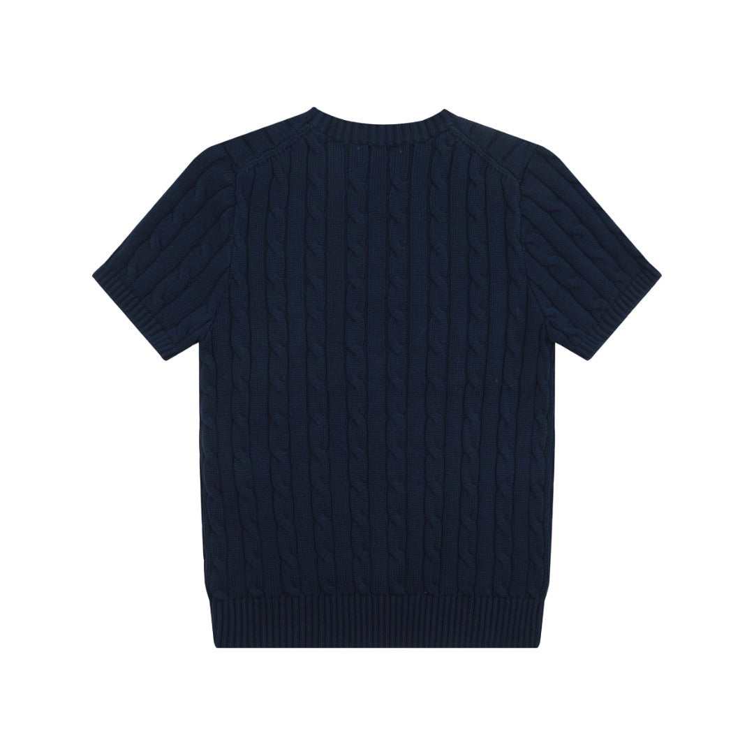 Ralph Lauren Cable-Knit Cotton Short-Sleeved Jumper