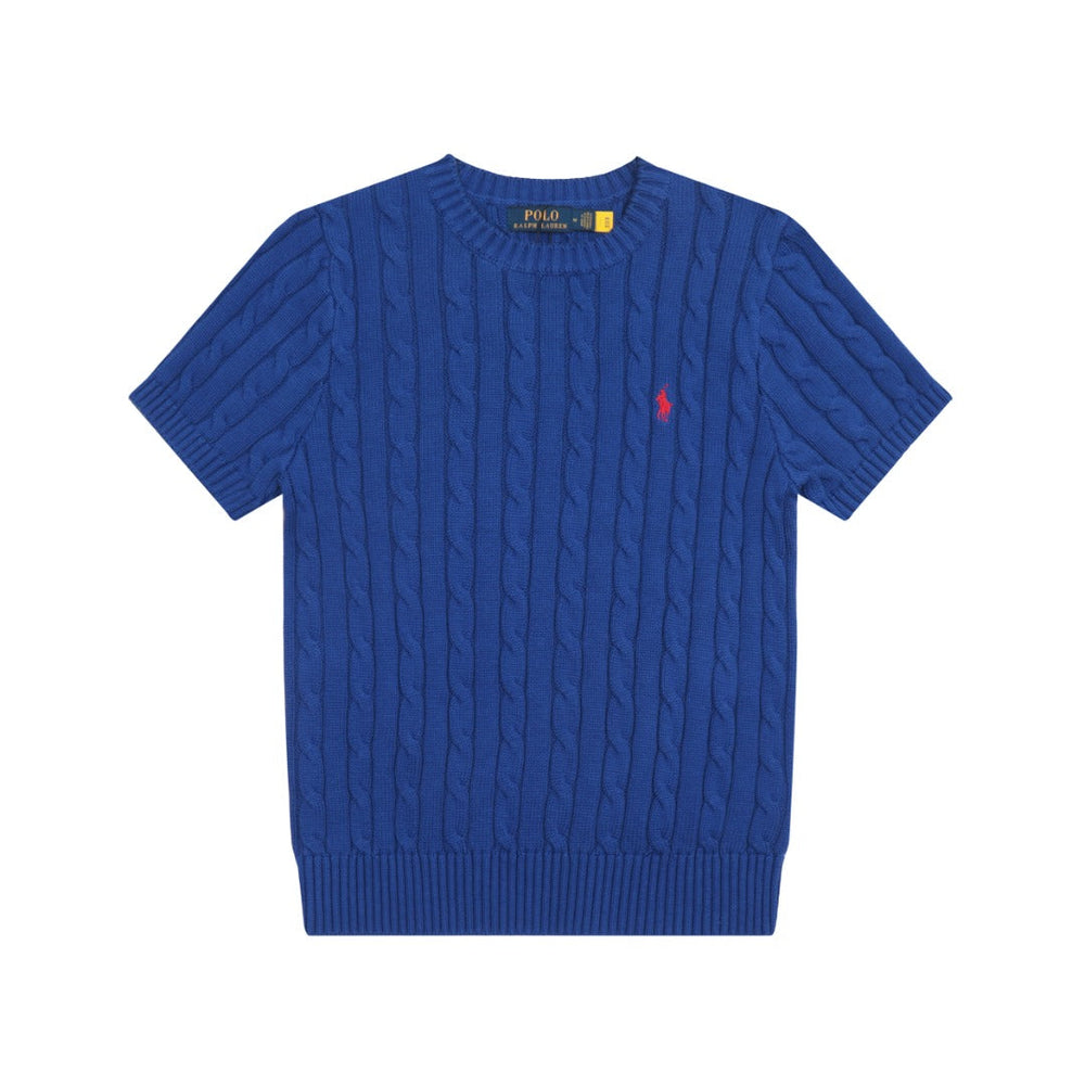 Ralph Lauren Cable-Knit Cotton Short-Sleeved Jumper
