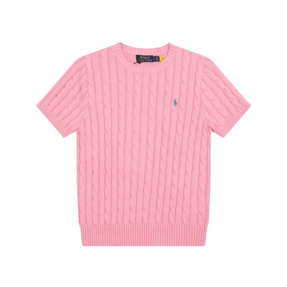 Ralph Lauren Cable-Knit Cotton Short-Sleeved Jumper