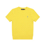 Ralph Lauren Cable-Knit Cotton Short-Sleeved Jumper