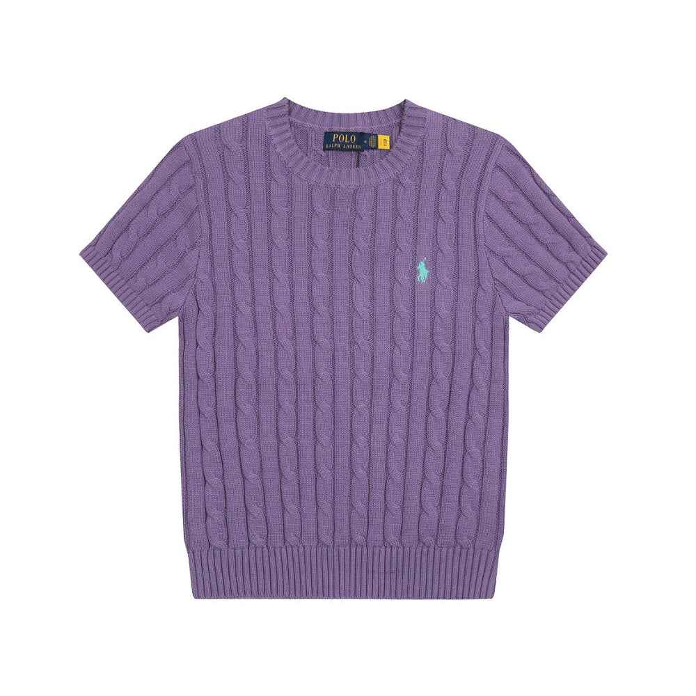 Ralph Lauren Cable-Knit Cotton Short-Sleeved Jumper