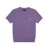 Ralph Lauren Cable-Knit Cotton Short-Sleeved Jumper