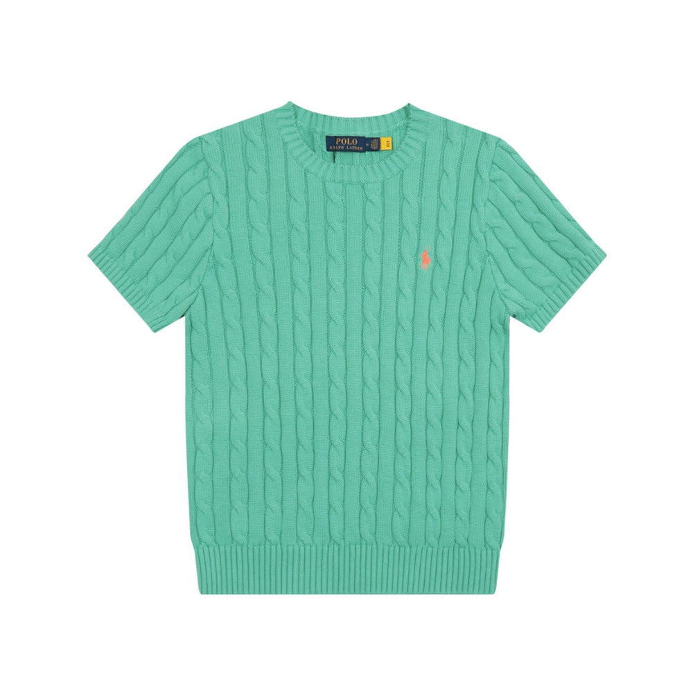 Ralph Lauren Cable-Knit Cotton Short-Sleeved Jumper