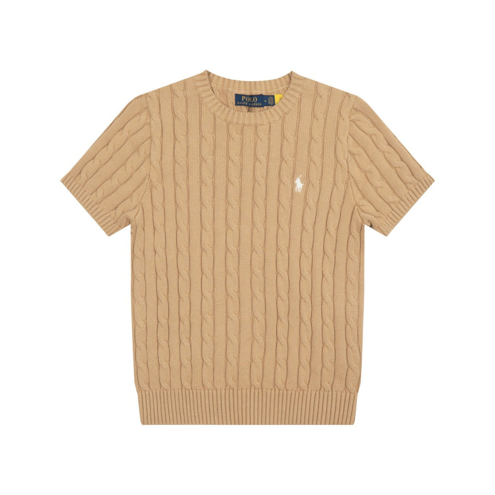 Ralph Lauren Cable-Knit Cotton Short-Sleeved Jumper