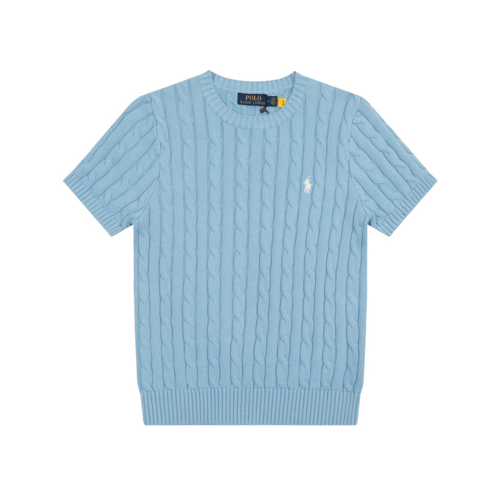 Ralph Lauren Cable-Knit Cotton Short-Sleeved Jumper
