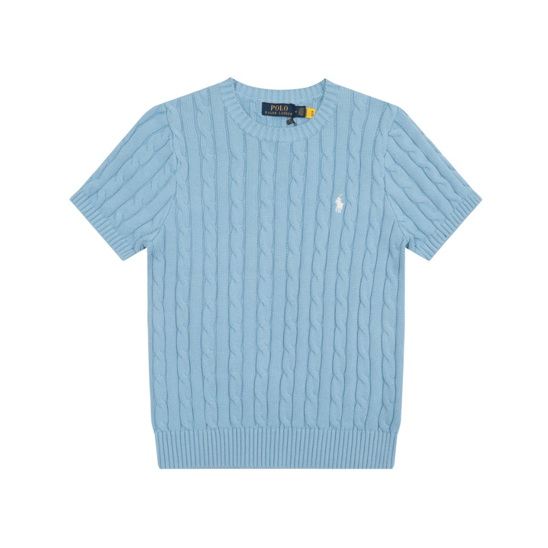 Ralph Lauren Cable-Knit Cotton Short-Sleeved Jumper