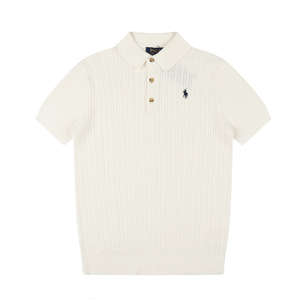 Ralph Lauren Man Cotton Cable Knit T-Shirt