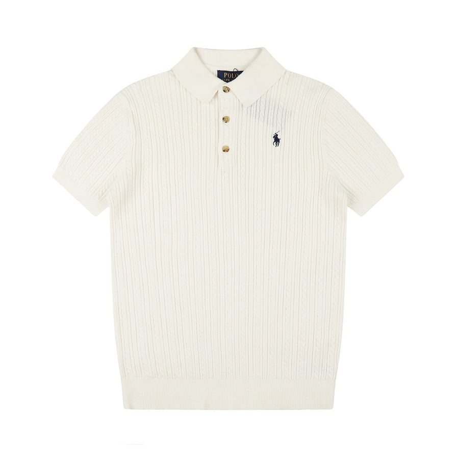 Ralph Lauren Man Cotton Cable Knit T-Shirt
