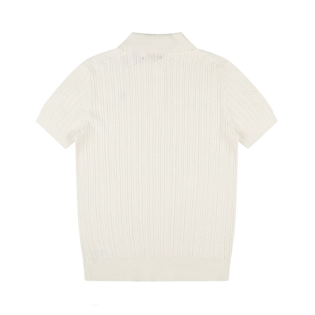 Ralph Lauren Man Cotton Cable Knit T-Shirt
