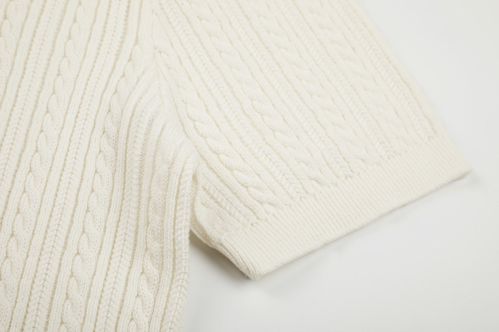 Ralph Lauren Man Cotton Cable Knit T-Shirt