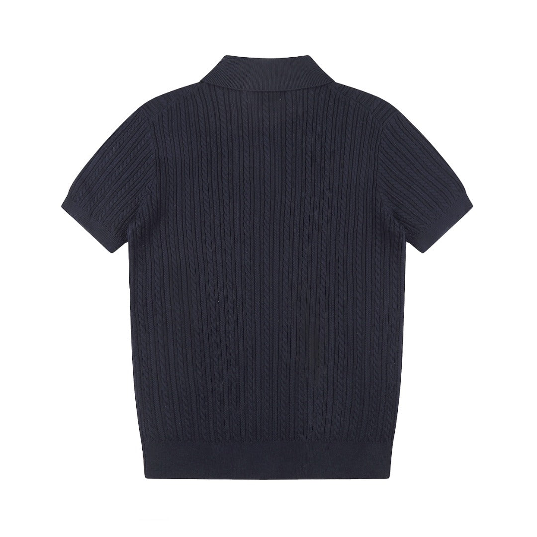 Ralph Lauren Man Cotton Cable Knit T-Shirt