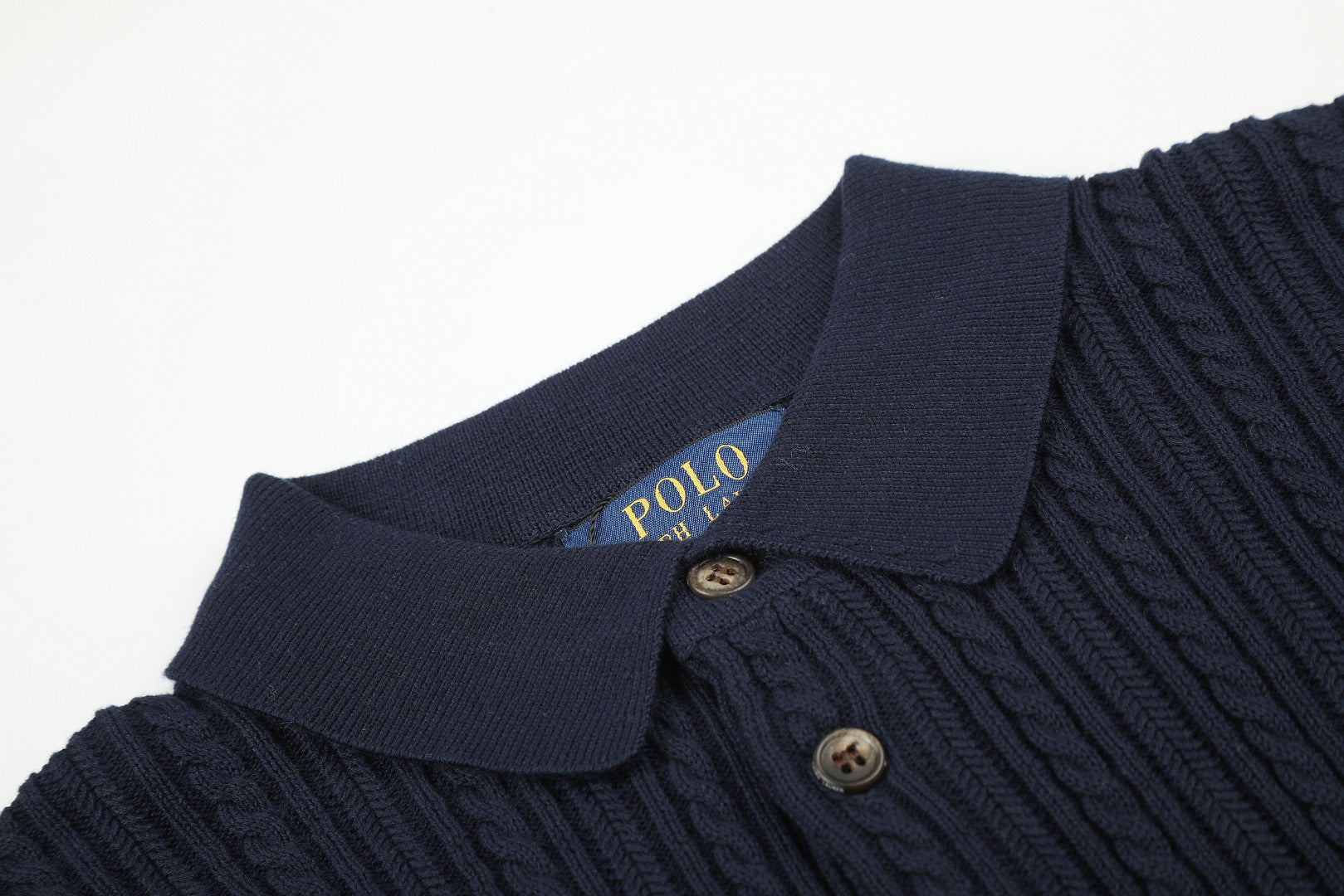Ralph Lauren Man Cotton Cable Knit T-Shirt