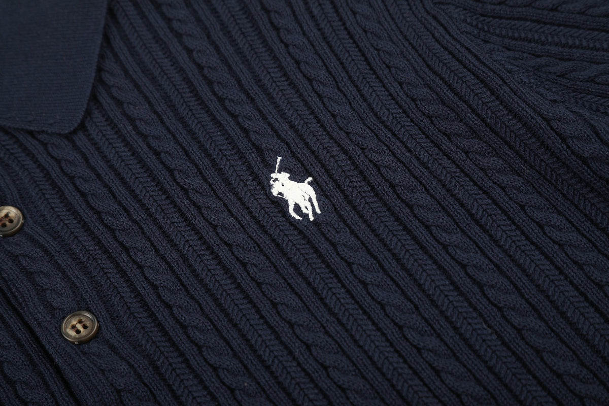 Ralph Lauren Man Cotton Cable Knit T-Shirt