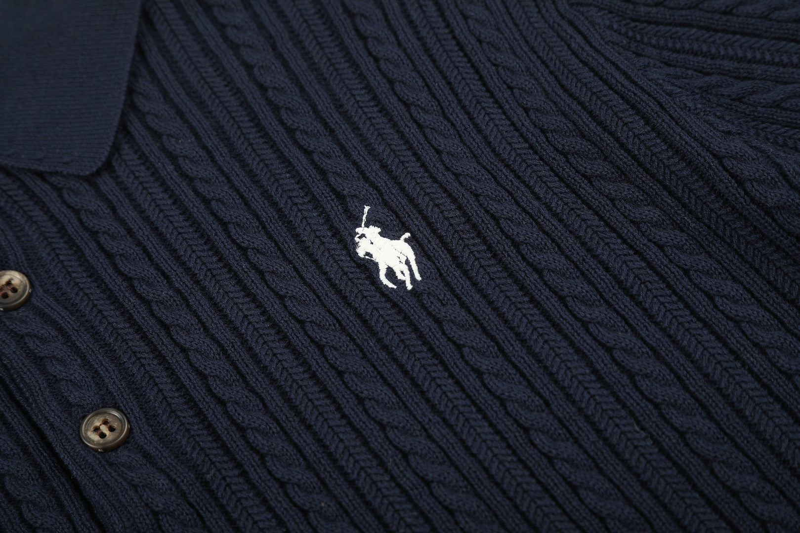Ralph Lauren Man Cotton Cable Knit T-Shirt