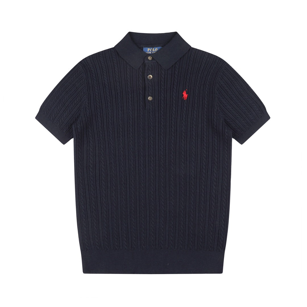 Ralph Lauren Man Cotton Cable Knit T-Shirt
